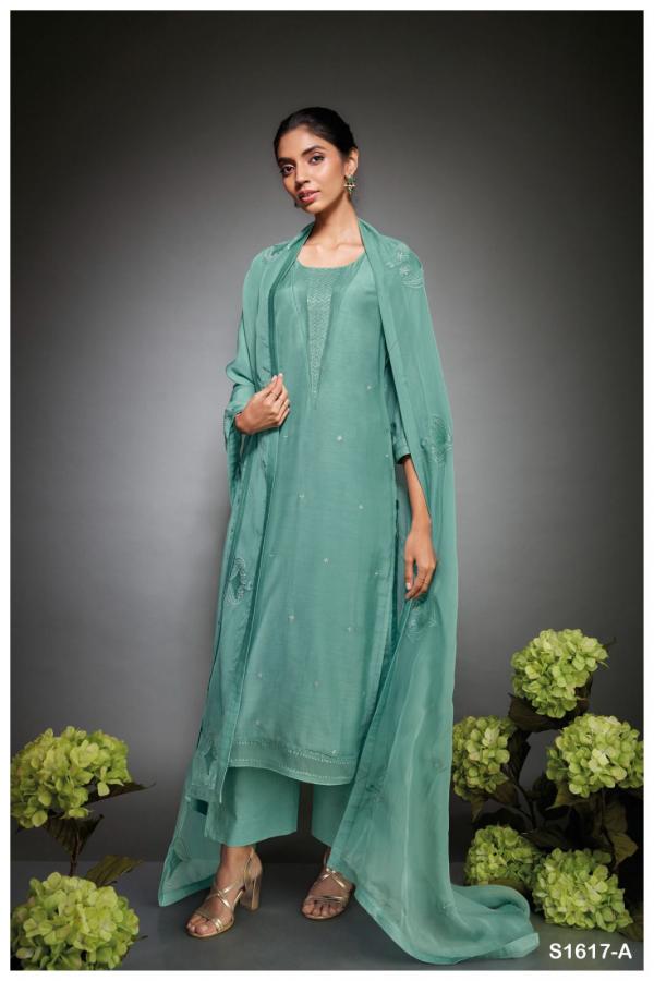 Ganga Raveena S1617 Latest Silk Designer Salwar Suit Collection
